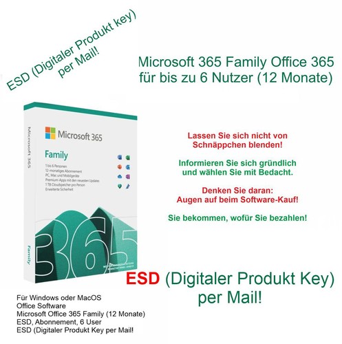 Microsoft 365 family nutzer - microsoft, 6