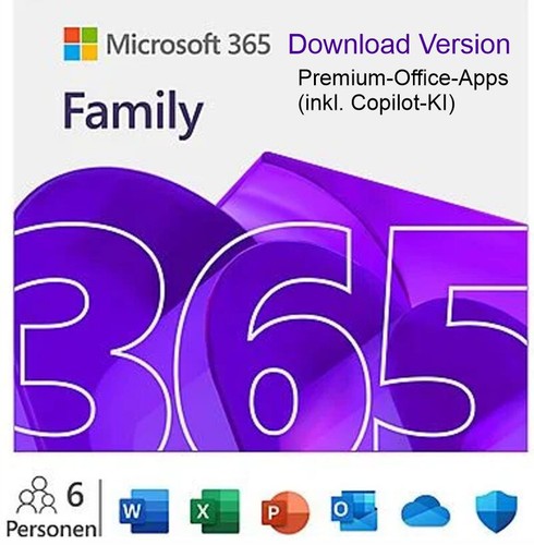 Microsoft office 365 family 6 - 365, family,
